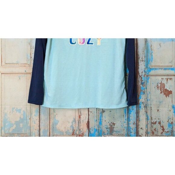 Wonder Nation Girls Size XXL 18 Mint Blue Long Sleeve Pullover T-Shirt - Picture 7 of 10